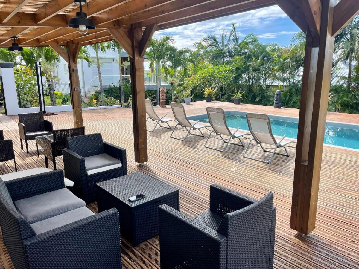 Grande Villa Au Calme - Vue Exceptionnelle - Climatisation - Piscine Sel Chauffee - Jardin Tropical Vincendo Exterior foto