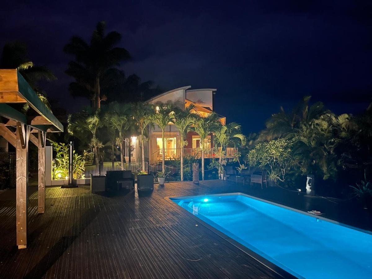 Grande Villa Au Calme - Vue Exceptionnelle - Climatisation - Piscine Sel Chauffee - Jardin Tropical Vincendo Exterior foto