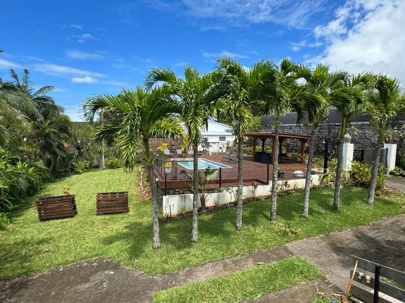Grande Villa Au Calme - Vue Exceptionnelle - Climatisation - Piscine Sel Chauffee - Jardin Tropical Vincendo Exterior foto